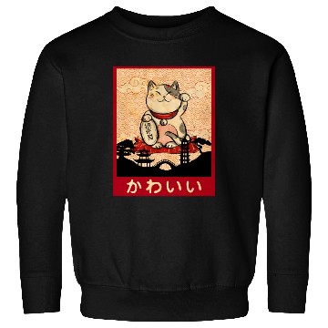 Discover Cat Ramen Bowl Anime Japanese Noodles Kawaii Neko Sweatshirts
