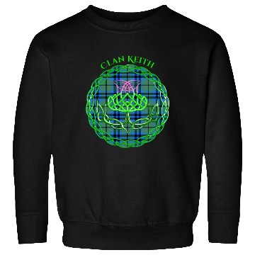 Discover Clan Keith Scottish Tartan Celtic Thistle Sweatshirts