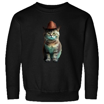 Discover cowboy cat - funny cats, funny pets. Sweatshirts