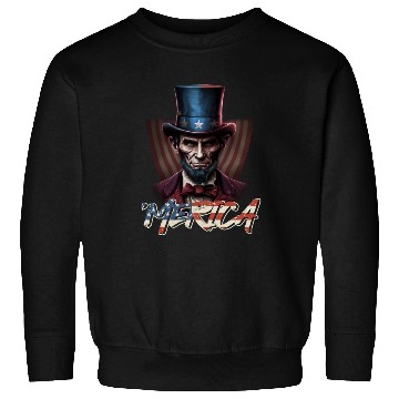 Discover Merica Lincoln Independence Day Party 4th July Sweatshirts