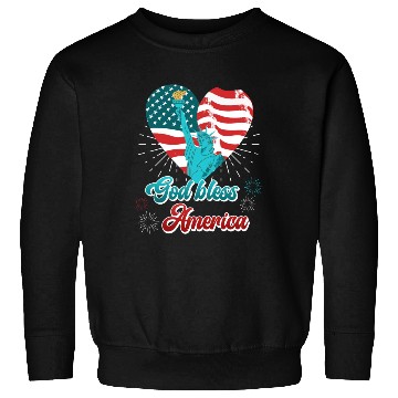 Discover God Bless America Independence Day 4th July USA Sweatshirts