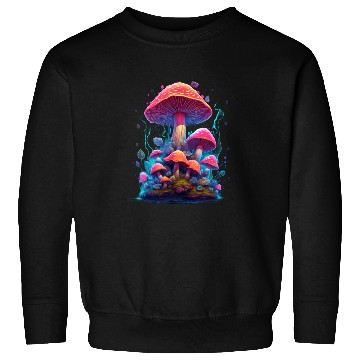 Discover Trippy Neon Mushrooms 300 7 PRINT Sweatshirts