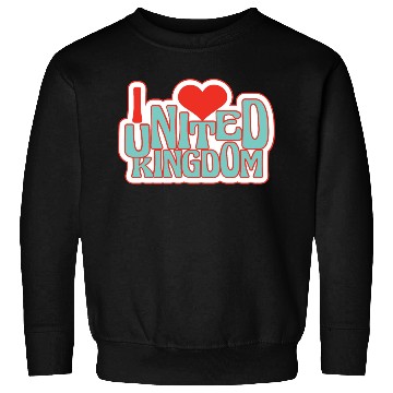 Discover United kingdom hearts Sweatshirts