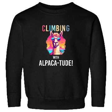 Discover Funny Alpaca with Sunglasses - Alpaca-tude Sweatshirts