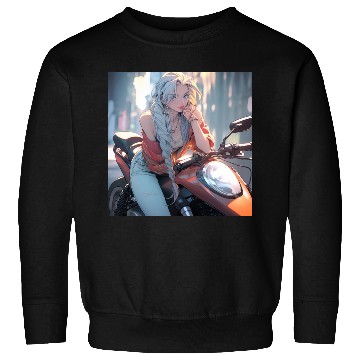 Discover Cool Biker Chick Sweatshirts