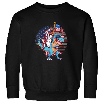 Discover Amerisaurus Cat Lovers USA Party Independence Day Sweatshirts