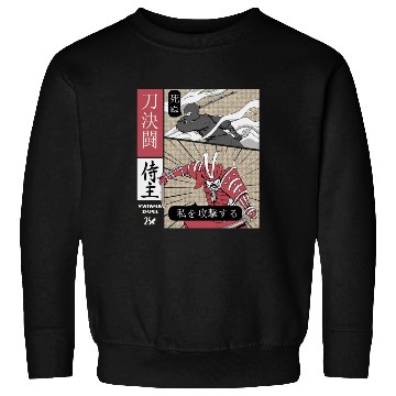 Discover Samurai Vs shinobi Warrior Comic Strip style Sweatshirts