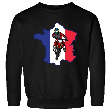 Discover France Drapeau Motocross Sweatshirts