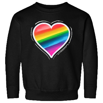 Discover Pride Heart 2 - On Black Sweatshirts
