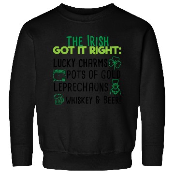 Discover Lucky Irish Charms Aesthetic Sweatshirts