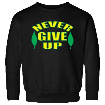 Discover Never Give Up red Sweatshirts