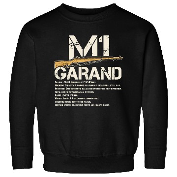Discover WW2 M1 Garand Weapon Specs Sweatshirts