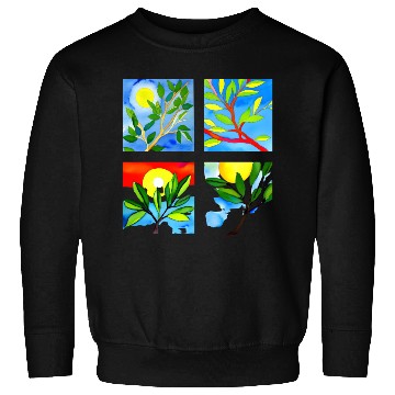Discover Laughing Olive Branch - Sustainable Harmony Sweatshirts