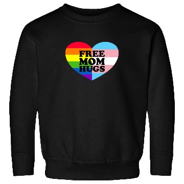 Discover Free Mom Hugs Gay Pride Trans Flag LGBTQ Free Hugs Sweatshirts