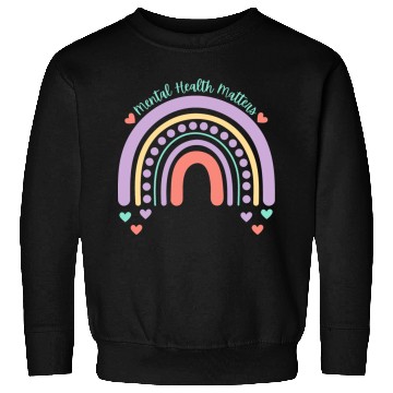Discover Mental Health Matters | Rainbow Peach Candy Sweatshirts