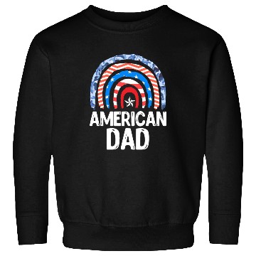 Discover All American Dad Independence Day Party USA Father Sweatshirts