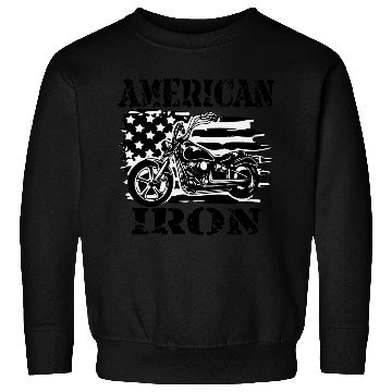 Discover American Iron Motorcycle ©WhiteTigerLLC.Com Sweatshirts