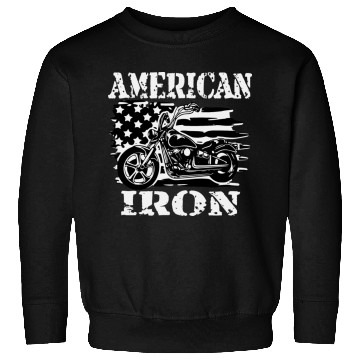Discover American Iron Motorcycle ©WhiteTigerLLC.Com Sweatshirts