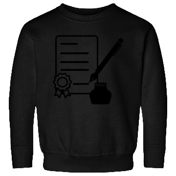 Discover Contract with wax seal, ink pen, Sweatshirts