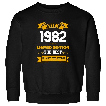 Discover July 1982 Birthday Surprise Sweatshirts