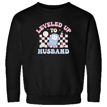 Discover Leveled Up To Husband, Happy Game Day Sweatshirts