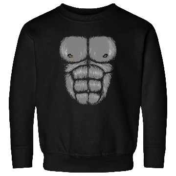 Discover Funny Gorilla Chest , Halloween Monkey Chest Suit Sweatshirts