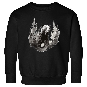 Discover Majestic Forest Bear Sweatshirts