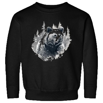 Discover Majestic Forest Bear Sweatshirts