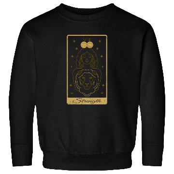 Discover Tarot Card Strength Occult Gothic Halloween Sweatshirts