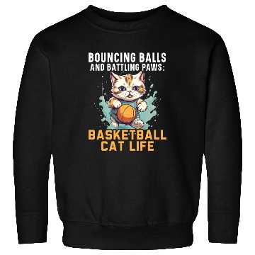 Discover Basketball Cat Basketball Player I Love Basketball Sweatshirts