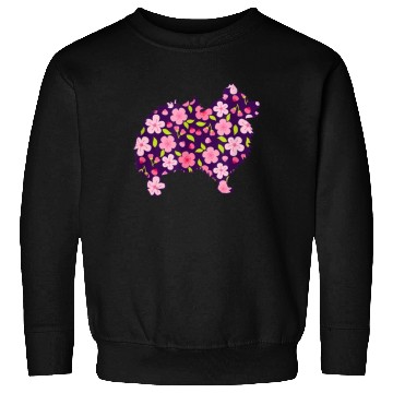 Discover Pomeranian Dogs Flower Pattern Pomeranians Lover Sweatshirts