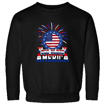 Discover God Bless America Independence Day USA Patriot Sweatshirts