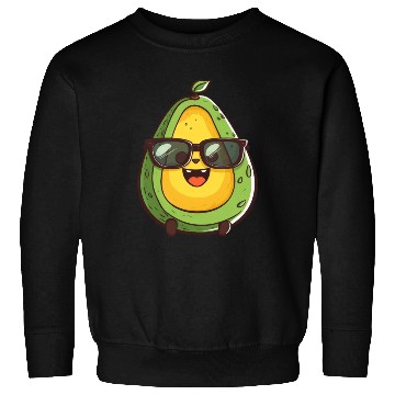 Discover Cool Nerd Avocado with Glasses - Funny Design Sweatshirts