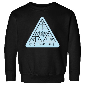 Discover ohms Law formulas triangle Electrical engineering Sweatshirts
