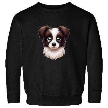 Discover Playful Border Collie Portrait Sweatshirts