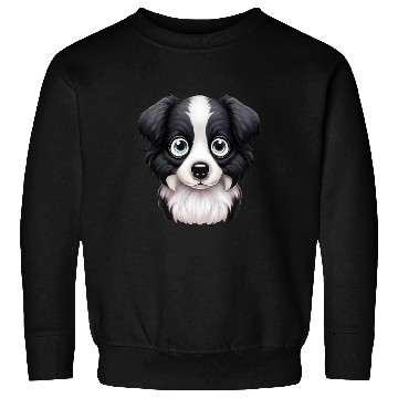 Discover Loving Border Collie Gaze Design Sweatshirts