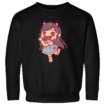 Discover Chibi Girl In Love Sweatshirts