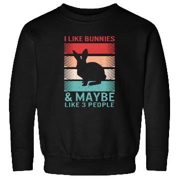 Discover Bunny I Like Bunnies Maybe Like 3 People Easter Sweatshirts