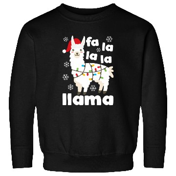 Discover Fa La La Llama Falala Kawaii Snow Lamb Sweatshirts