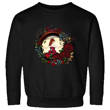 Discover Art Nouveau princess in the rose garden Sweatshirts