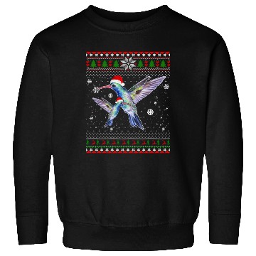 Discover Hummingbird Farm Santa In Snow Ugly Sweatshirts