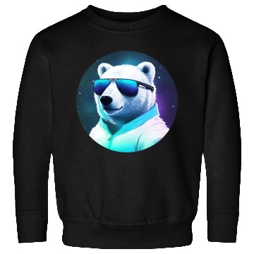 Discover Cool polar bear with sunglasses Sweatshirts