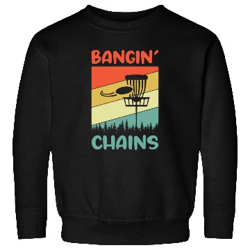 Discover bangin chains disc golf nostalgia Sweatshirts