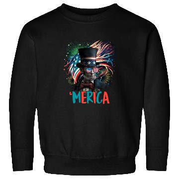 Discover Merica Lincoln Independence Day Party 4th July Sweatshirts