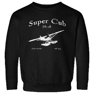 Discover Pa-18 Super Cub Airplane Airplane Pilot Sweatshirts