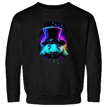 Discover Cute Tardigrade in a Top Hat - Retro Disco Drip Ar Sweatshirts