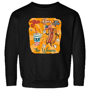 Discover I'm Just Here For The Wieners Cartoon Hot Dog 4Th Sweatshirts