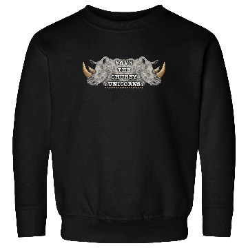 Discover Save The Chubby Unicorns Rhinoceros Design Sweatshirts