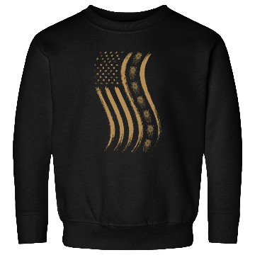 Discover Cicada Line In Waving Distressed Us Flag For Sweatshirts