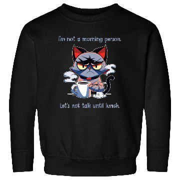 Discover Grumpy cat morning person Sweatshirts
